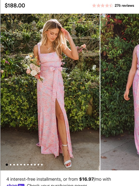 Show Me Your MuMu Dresses & Skirts - Show Me Your MuMu Pink Floral Maxi Dress
